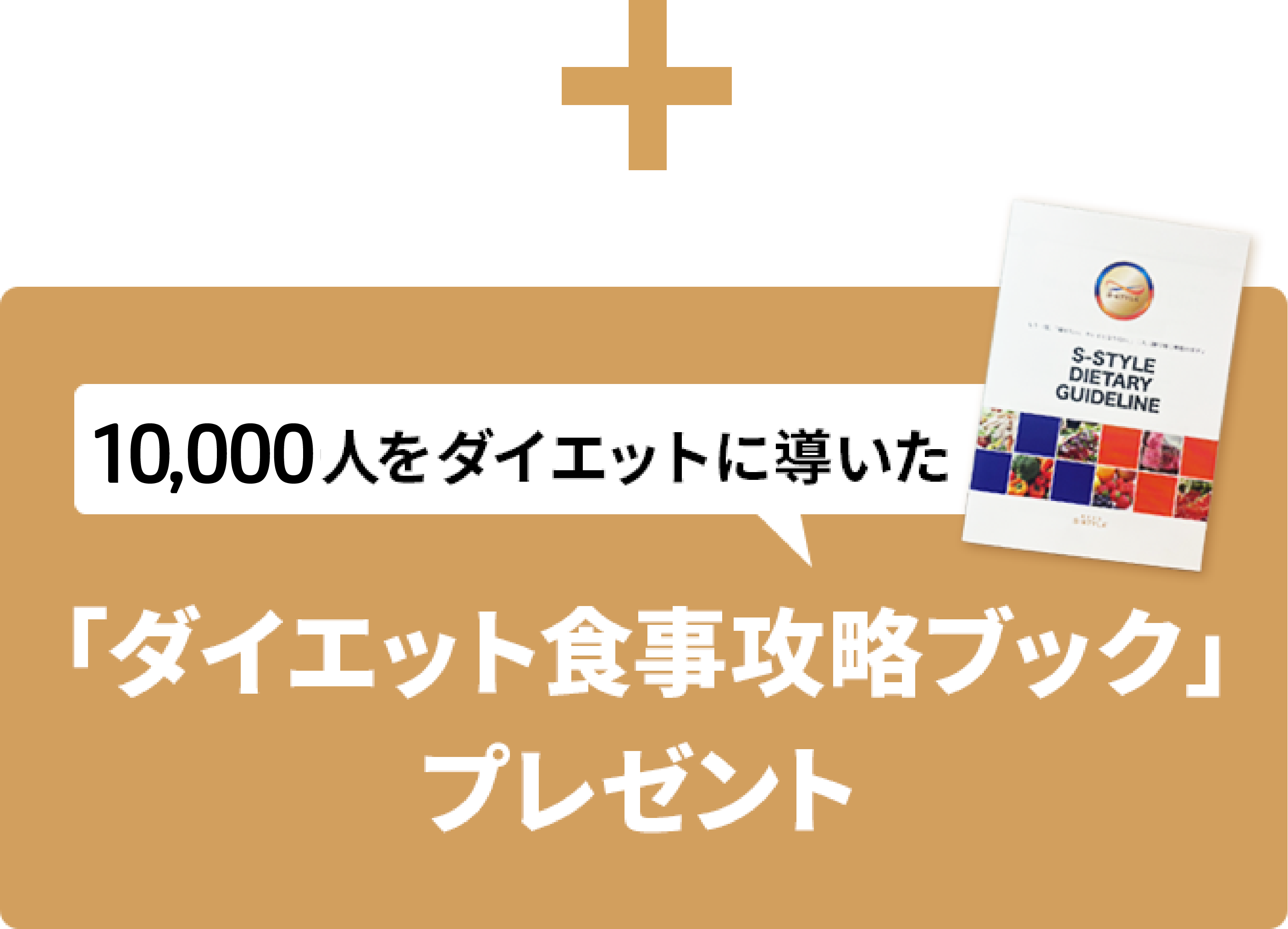 10,000人をダイエットに導いた「ダイエット食事攻略ブック」プレゼント